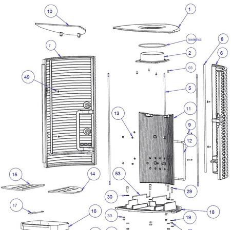 Piec wolnostojący 12kW Argos (wylot spalin: góra) - spełnia anty-smogowy EkoProjekt 86828241