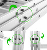 Drabina aluminiowa 3x8 na schody 150kg (wysokość robocza: 6,48m) 99674906