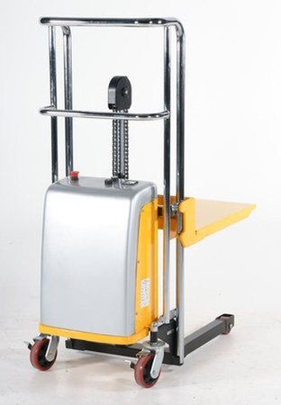 Wózek paletowy/platformowy podnośnikowy elektryczny GermanTech (max wysokość: 85-1200 mm, udźwig: 400 kg, długość wideł: 650 mm) 99724819