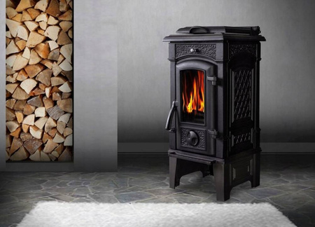 Piec piecyk żeliwny z płytą grzewczą 6,6kW (kolor: czarny) spełnia anty-smogowy EkoProjekt 04480187