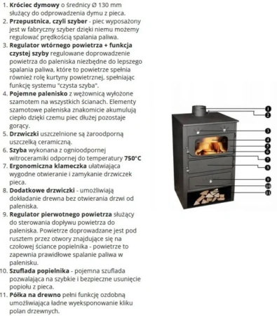 Piec stalowy wolnostojący z płaszczem wodnym 5/7 kW - spełnia anty-smogowy EkoProjekt 04482054