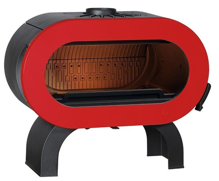 Piec wolnostojący 10kW Fifty Arche (wylot spalin: 150mm, kolor: emalia czerwona) - spełnia anty-smogowy EkoProjekt 86868884