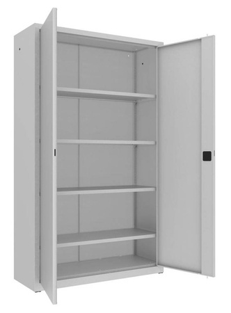 Szafa biurowa z drzwiami skrzydłowymi Korpus popiel drzwi popiel (wymiary: 199x120x43,5 cm) 09279693