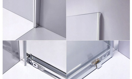 Kabina prysznicowa 120x90 szkło 6mm metal 23178233