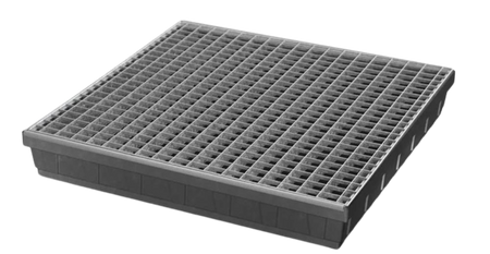 Wanna na małe pojemniki z polietylenu (PE), z kratą cynkowaną, 68 l 72279213