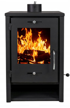 Piec wolnostojący stalowy 6,8kW na drewno (średnica wylotu spalin: 120mm) - spełnia anty-smogowy EkoProjekt 65882976