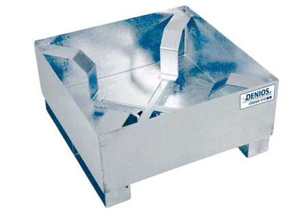 Wanna ze stali na 1 beczkę, cynkowana, z prześwitem i podparciem beczki,866 x 866 x 423 72279380