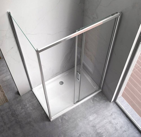 Kabina prysznicowa 120x90 szkło 6mm metal 23178233