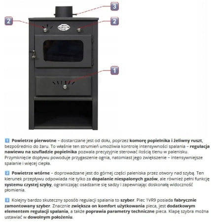 Piec wolnostojący z płaszczem wodnym 7,1/11 kW - spełnia anty-smogowy EkoProjekt 04482050