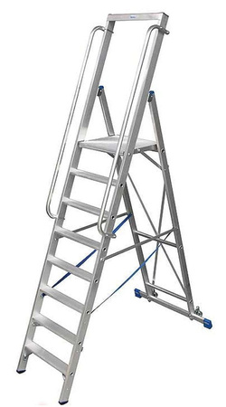 Drabina magazynowa KRAUSE Stabilo z dużym podestem (wysokość robocza: 3,40m) 99675010