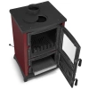 Piec kominek koza żeliwny z płytą grzewczą fajerką bordowy 6,5-8,5kW na drewno (średnica wylotu spalin: 130mm) - spełnia anty-smogowy EkoProjekt 99683063