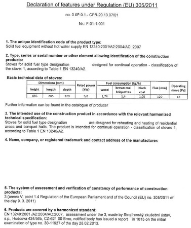 Piec wolnostojący 2,5-7,5kW na drewno i węgiel (wylot spalin: tył) - spełnia anty-smogowy EkoProjekt 88869077