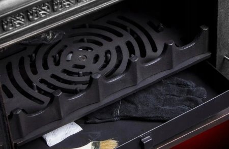 Piec piecyk koza żeliwny 12,8kW z płytą grzewczą (kolor: czarny) spełnia anty-smogowy EkoProjekt 04480186