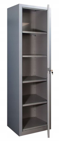 Solidna szafa metalowa wymagania RODO, kolor: RAL7035 (jasnoszary) (wymiary: 1990x600x435 mm) 09276035