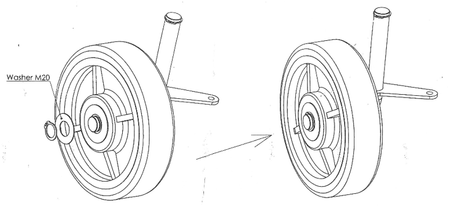 Hulajnoga z platformą GermanTech 690x585 mm, niebieska (udźwig: 150 kg) 99724878