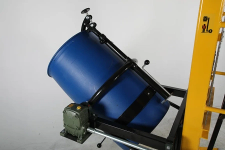 Podnośnik z funkcją przechyłu do beczek stalowych i plastikowych (udźwig 450 kg, wysokość podnoszenia: 1500 mm) 32283071