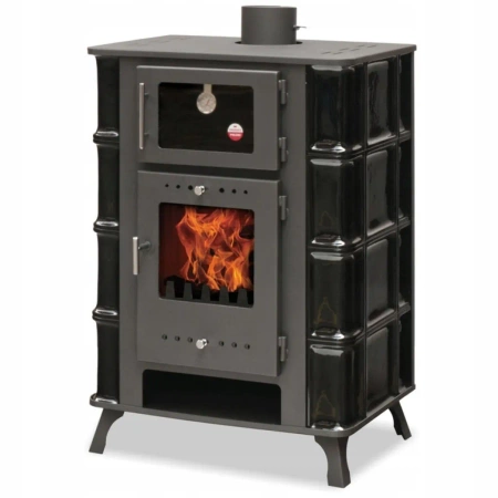 Piec kuchenka kuchnia westfalka z piekarnikiem i płaszczem wodnym 10kW (średnica wylotu spalin: 150 mm, kolor: czarny) - spełnia anty-smogowy EkoProjekt 04483326