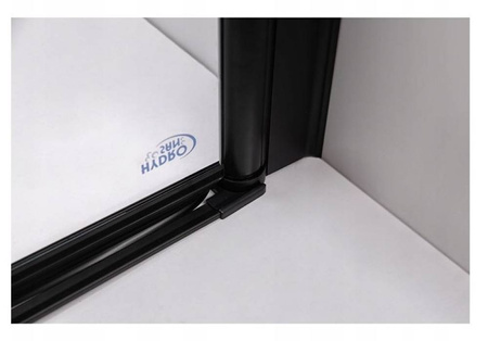 Drzwi prysznicowe 110 cm składane Ścianka black 23179595