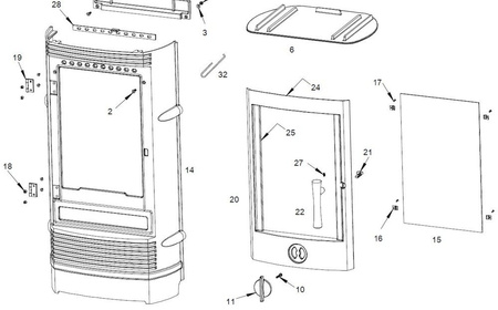 Piec wolnostojący 12kW Gomont (kolor: antracyt) - spełnia anty-smogowy EkoProjekt 86829179