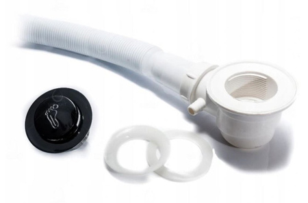 Brodzik kwadratowy 90x90 głęboki 15cm biały+syfon 23178200