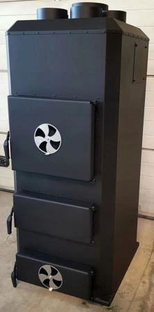 Piec nadmuchowy 50kW, blacha kotłowa 6 i 10mm (paliwo: brykiet, drewno, pellet) 95476620