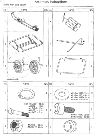 Hulajnoga z platformą GermanTech 690x585 mm, niebieska (udźwig: 150 kg) 99724878