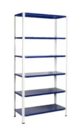 Regał metalowy bez osłon i przegród, standardowy, 6-półkowy (wymiary: 2000x955x425 mm) 16083231
