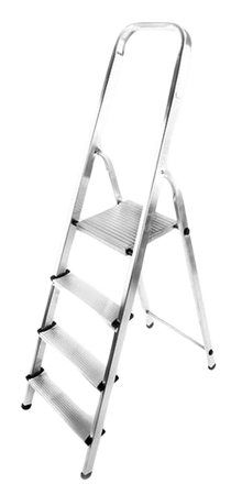 Drabina domowa aluminiowa jednostronna 4 stopniowa (wysokość robocza: 2,90m) 99674632