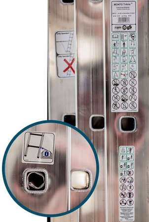 Drabina profesjonalna KRAUSE Monto Tribilo 3x14 (wysokość robocza: 10,90m) 99674961