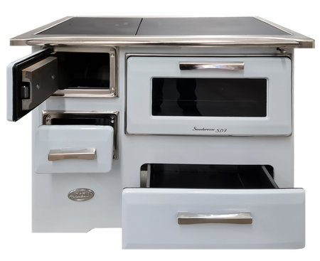 Kuchnia, angielka z piekarnikiem 7kW na drewno, bez płaszcza wodnego (kolor: biały) 50082687