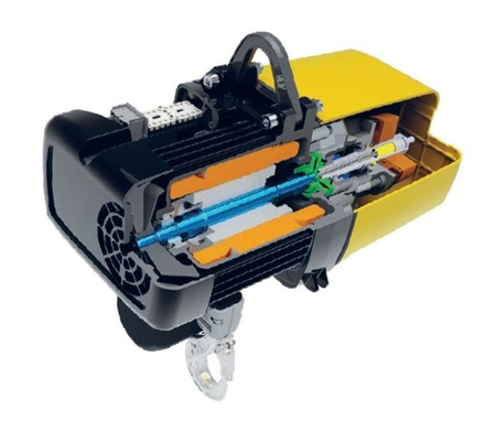 Wyciągarka łańcuchowa elektryczna 3 fazowy 400V (udźwig: 160kg, prędkość podn.: 8/2m/min, wysokość podnoszenia: 18m) 03068895