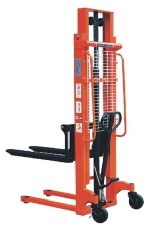 Wózek podnośnikowy ręczny z widłami regulowanymi oraz dodatkowa pompą nożną (udźwig: 1000 kg, min./max. wysokość wideł: 90/2500 mm) 00543617