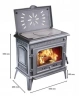Piec piecyk koza żeliwny 12,8kW z płytą grzewczą (kolor: brąz) spełnia anty-smogowy EkoProjekt 04483319