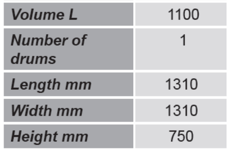 Paleta do kontenerów GermanTech (ilość kontenerów: 1, wymiary: 1310x1310x750 mm) 99724725