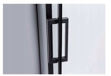 Kabina prysznicowa 100x90 szkło 8mm czarna 23178249