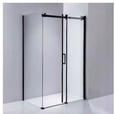 Kabina prysznicowa 110x80 szkło 8mm czarna 23178212