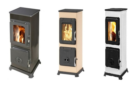 Piec wolnostojący 2,5-7,5kW na drewno i węgiel - do wyboru: kolory pieca (spaliny: tył) - spełnia anty-smogowy EkoProjekt 88869078