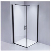 Kabina prysznicowa 90x90 szkło 6mm kwadrat czarna 23178196