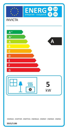 INVICTA Piec wolnostojący 5kW Sedan S Plus (wylot spalin: góra, kolor: antracyt) - spełnia anty-smogowy EkoProjekt 86865693