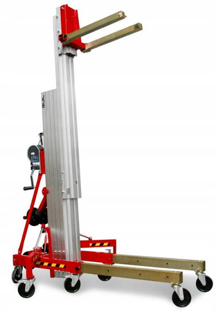 Podnośnik towarowy z wciągarką z automatycznym hamulcem (maks. wysokość podnoszenia: 3,55 m, maks. udźwig: 440kg) 27481904