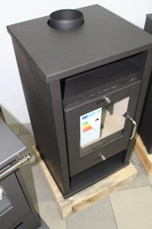 Piec piecyk kominek na drewno z płaszczem wodnym 12kW - spełnia anty-smogowy EkoProjekt 48280254