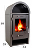 Piec wolnostojący stalowy 7-10kW na drewno (średnica wylotu spalin: 120mm) - spełnia anty-smogowy EkoProjekt 65882972