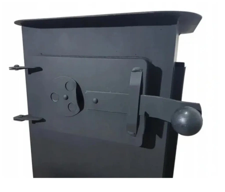 Piec szamotowy piecyk koza 12 cegieł atest 5kW na drewno (kolor: czarny) 57680089