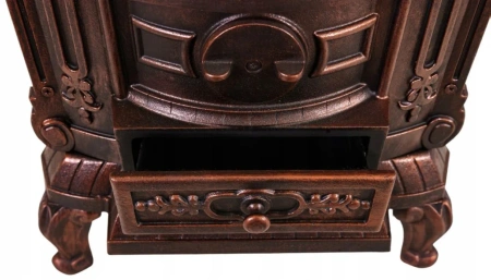 Piec wolnostojący żeliwny 6,5-9kW na drewno (kolor: złoty, średnica wylotu spalin: 120mm) - spełnia anty-smogowy EkoProjekt 65882963