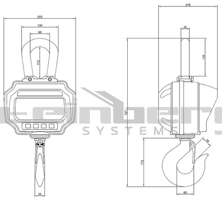 Waga hakowa Steinberg Systems LED (udźwig: 3T) 45643498