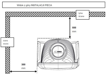 Piec wolnostojący 5kW Elo M (wylot spalin: góra, kolor: emalia biała) - spełnia anty-smogowy EkoProjekt 86865684