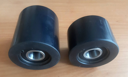 Wózek rotacyjny z płytą obrotową do transportu maszyn, urządzeń i sprzętu (rolki: 3x poliamidowe toczone, nośność: 2 ton) 50279763