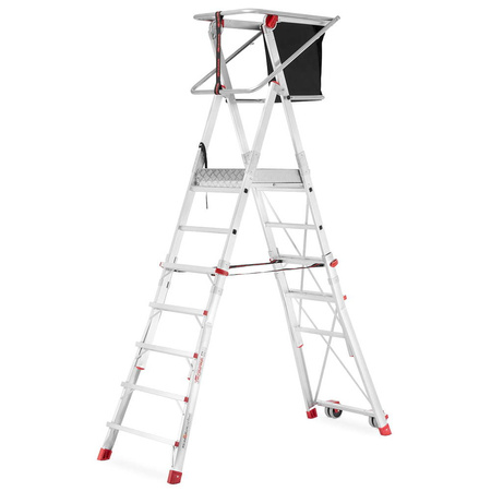 Drabina magazynowa jezdna FARAONE z wejściem jednostronnym (wysokość robocza: 310-418cm) 99679708