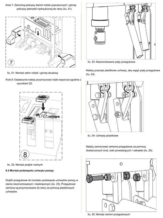 Hydrauliczna prasa warsztatowa wzmocniona z pompą ręczną lub pedałem Unicraft (siła nacisku: 50 t) 32269562
