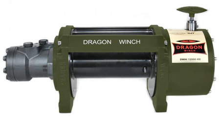 Wyciągarka hydrauliczna samochodowa Dragon Winch z liną stalową 30m (udźwig: 12000 lb/5443 kg) 55979906
